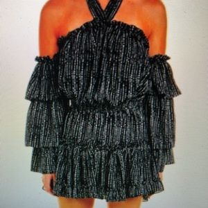 MISA Los Angeles Olivya Ruffle Dress - small